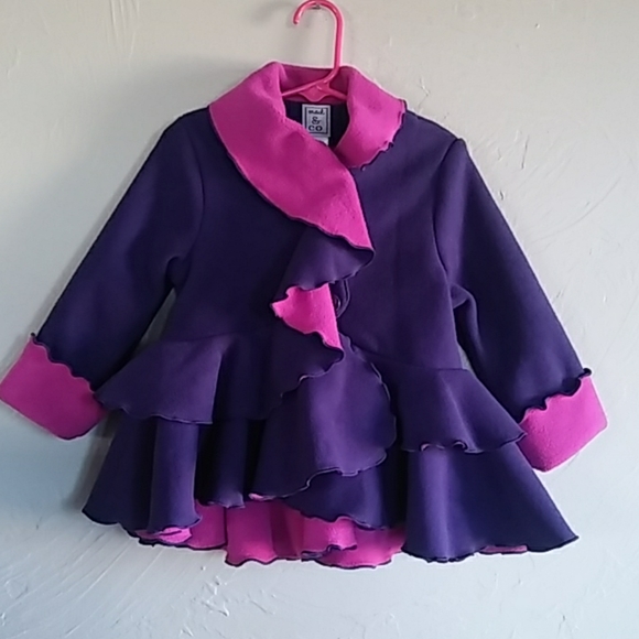 mack & co Other - NWT Mack & Co Toddler Girl Ruffle Coat Size 3T